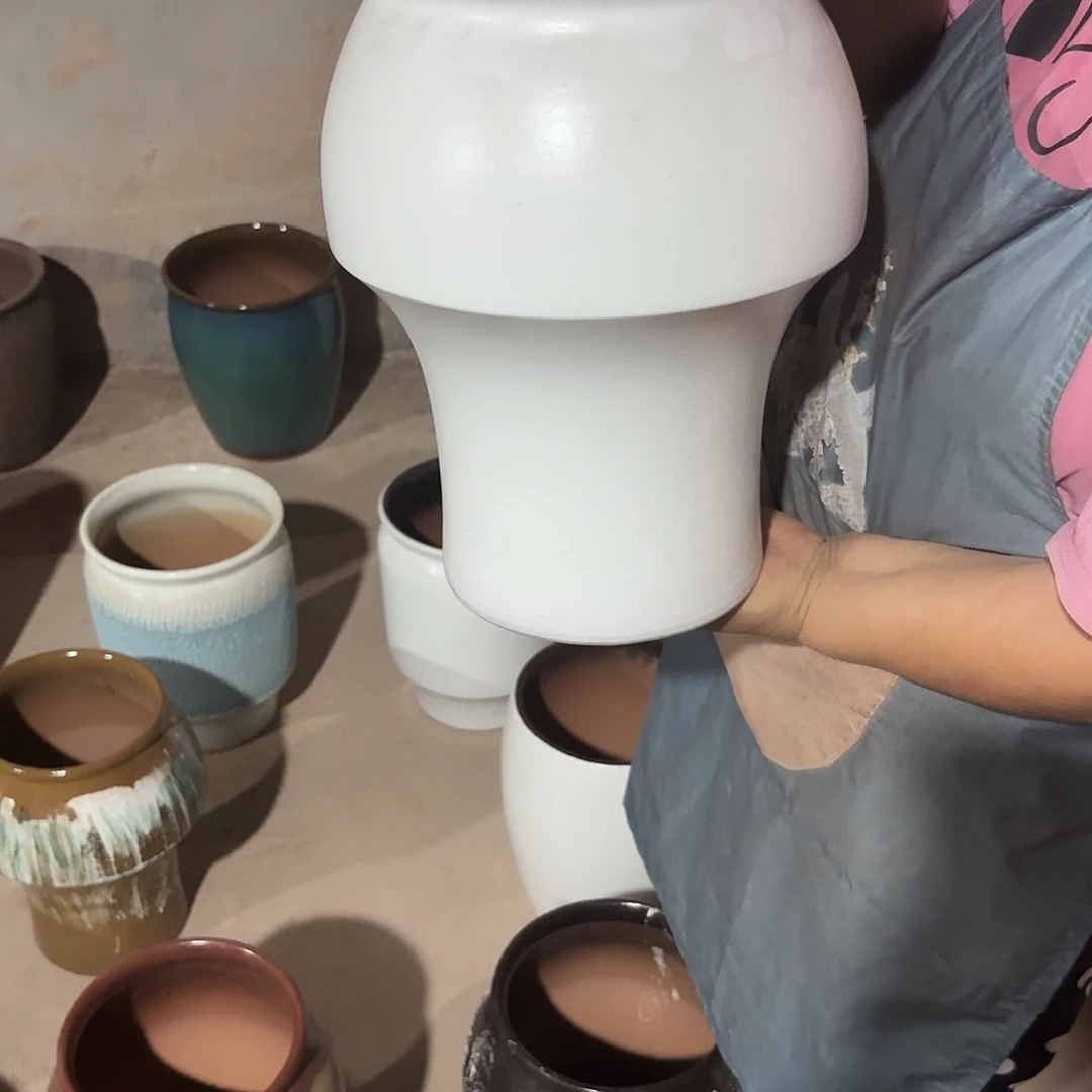 紫砂花盆口20高33一个