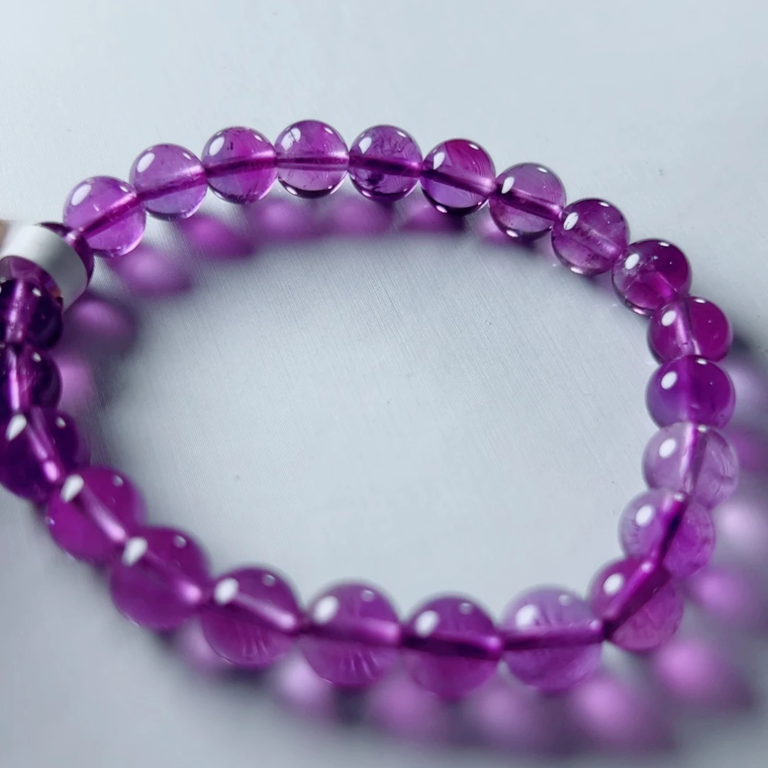 水晶手链未镶嵌巴西紫水晶