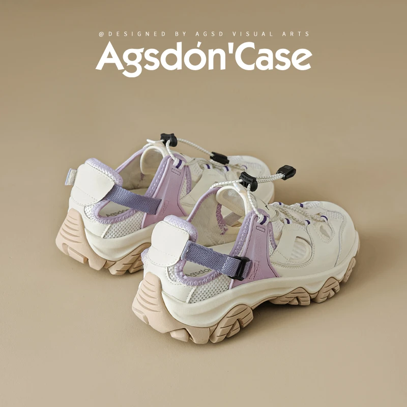 Y奥古狮登运动凉鞋女户外2025夏季新款厚底镂空溯溪鞋涉水沙滩鞋Y