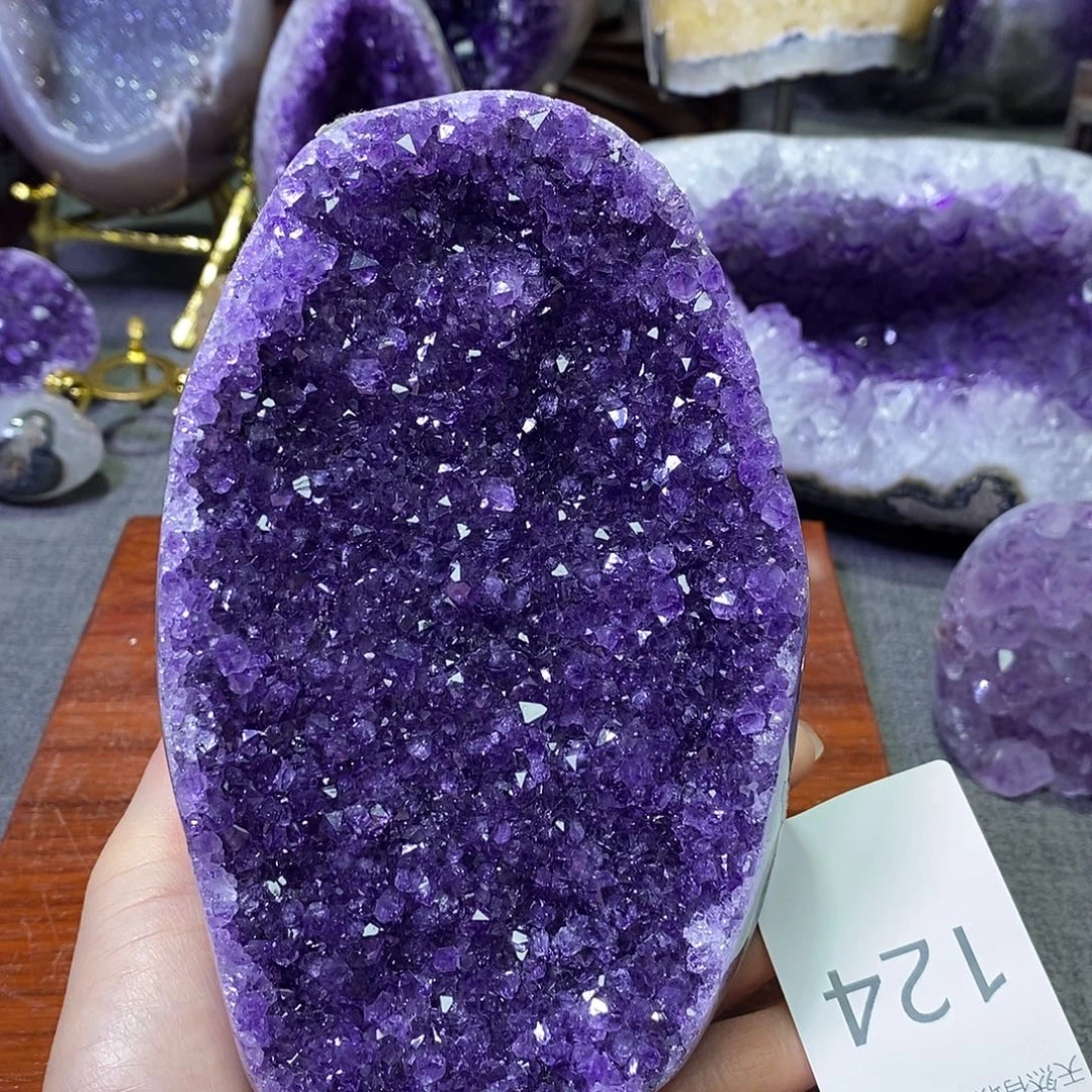 珠宝半成品未镶嵌紫晶