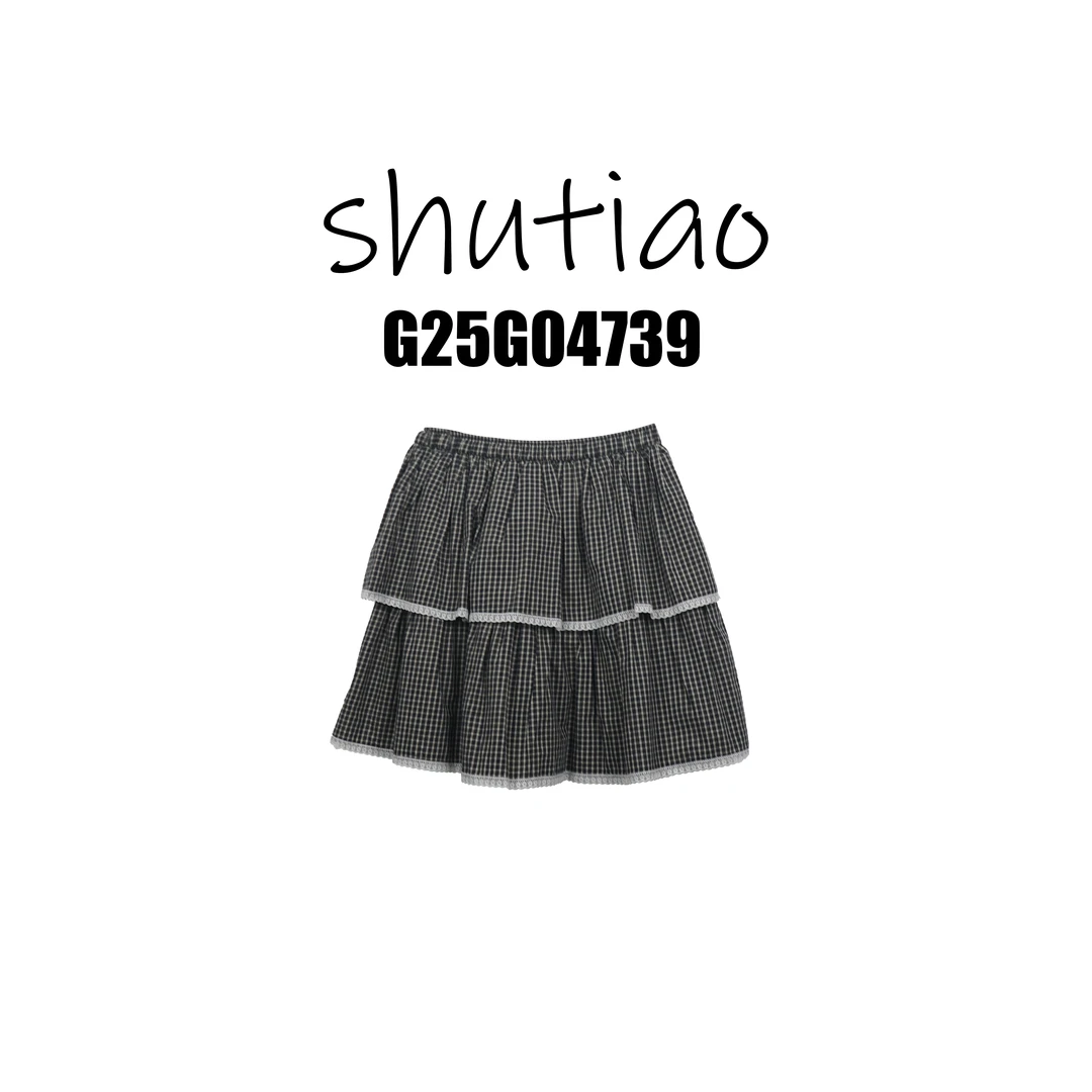 【SHUTIAO】2025夏季：新款小众设计款短裙G25G04739