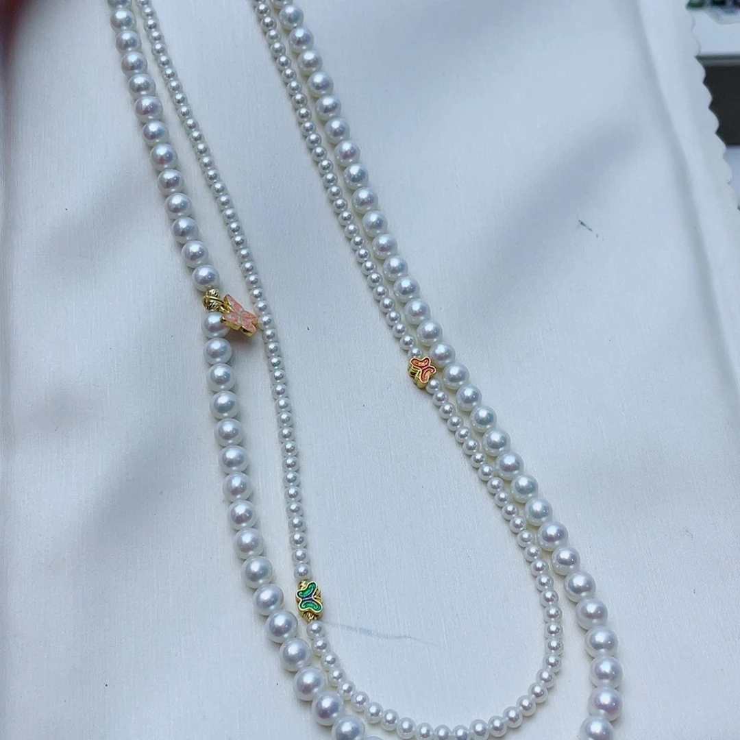 淡水珍珠未镶嵌颈饰W6
