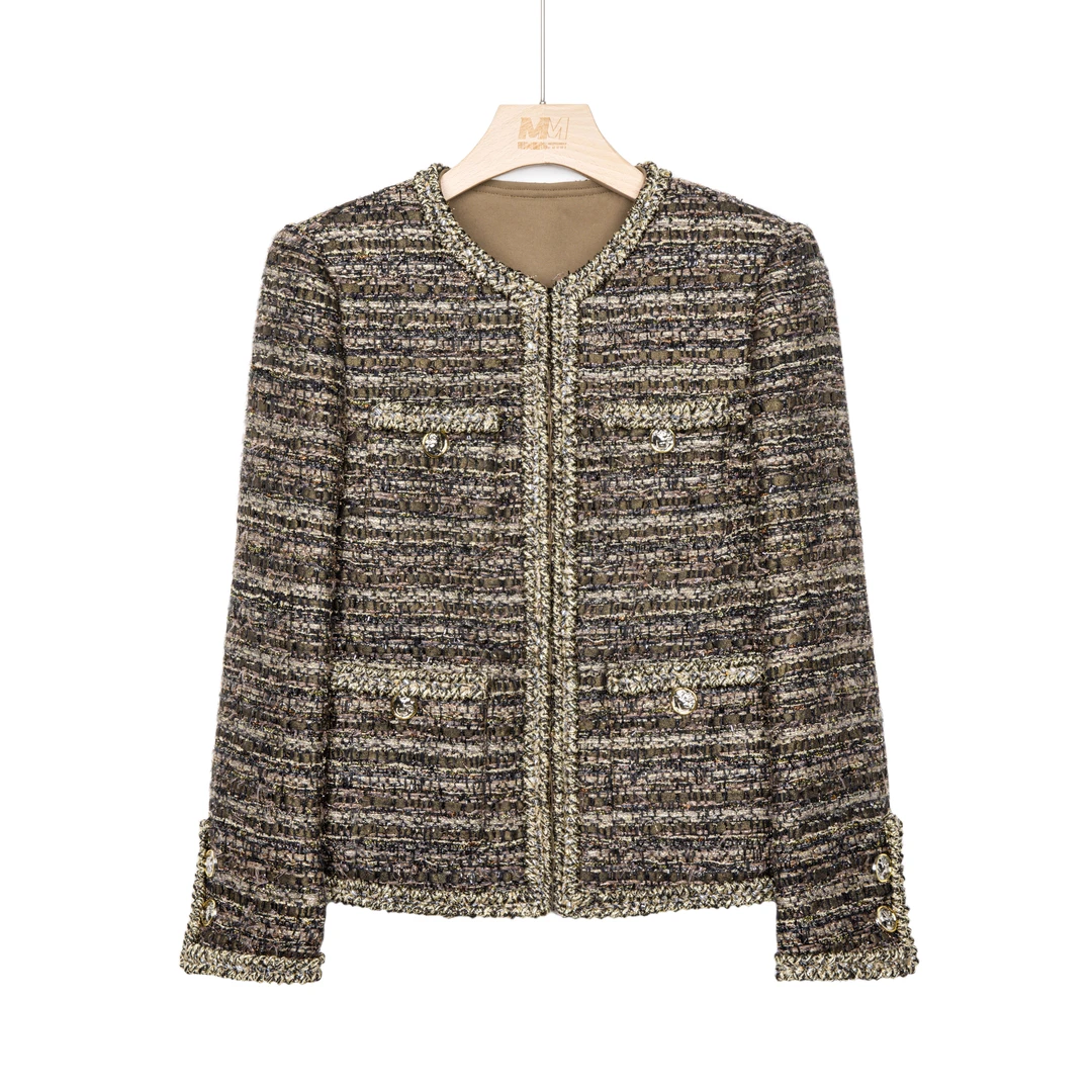 杭州超哥【邬金】高端真丝内衬小香风外套CO83482