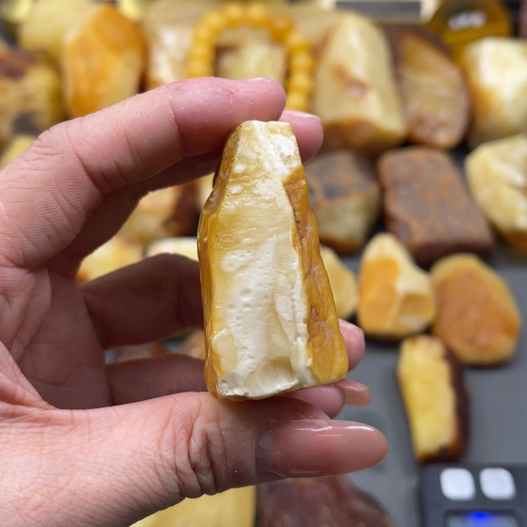 【闪购商品】未镶嵌定制琥珀天然琥珀蜜蜡原石定制