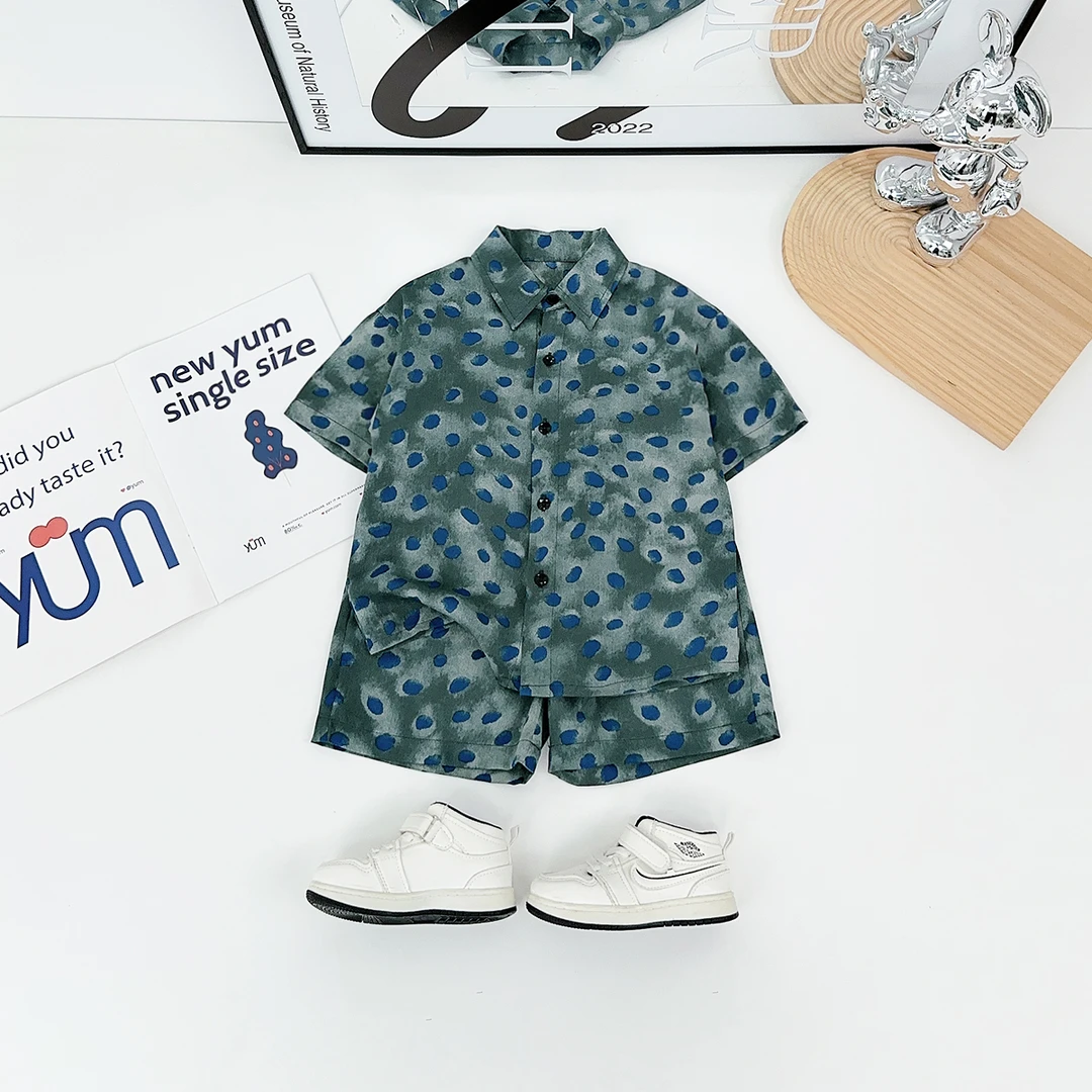 儿童夏装套装夏季2025新款男童薄款两件套 WG28394 悠悠童话童装