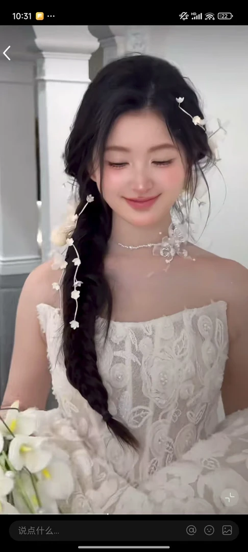 极简风边夹甜美森系女发夹时尚