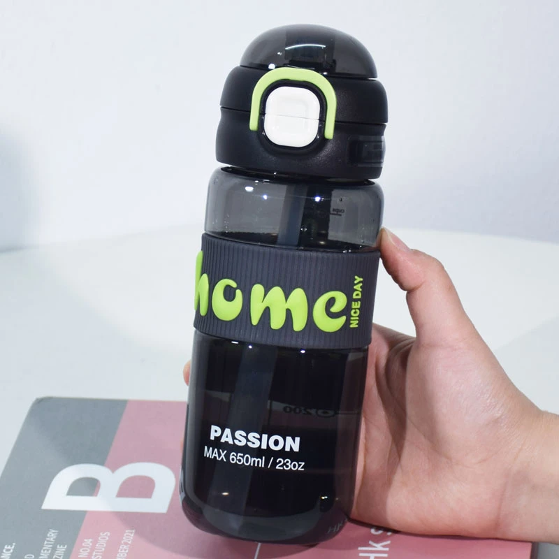 防摔水杯女新款2025高颜值双饮杯子大容量外出带吸管便携学生春夏