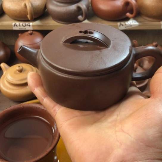 茶壶紫砂紫泥汗瓦150豪升