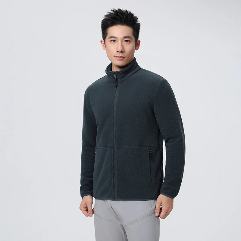双面热暖绒夹克 超暖锁温科技 空气囊纤维 通勤男装春秋立领外套