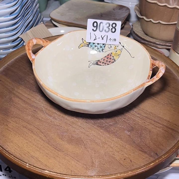 瓷微瑕外贸餐具9038