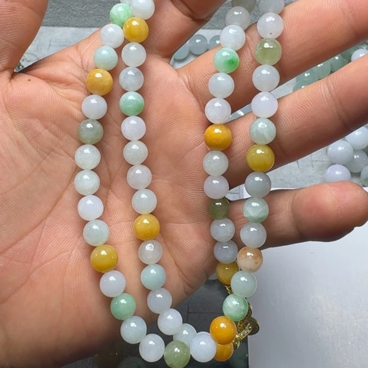 定制翡翠未镶嵌项链