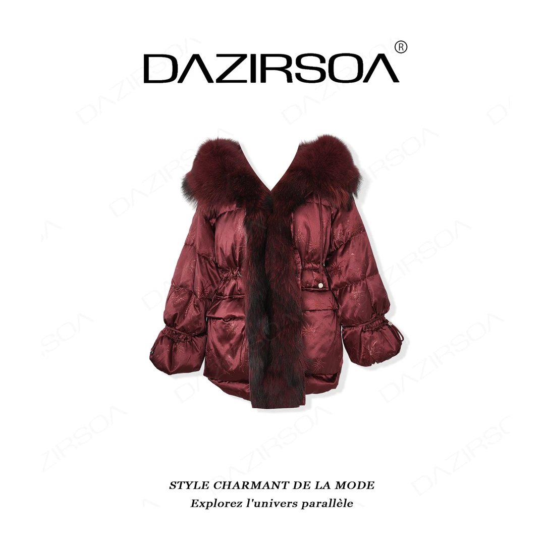 “穿进心里”高奢贵气烫钻烟花洋气羽绒服外套 AC296