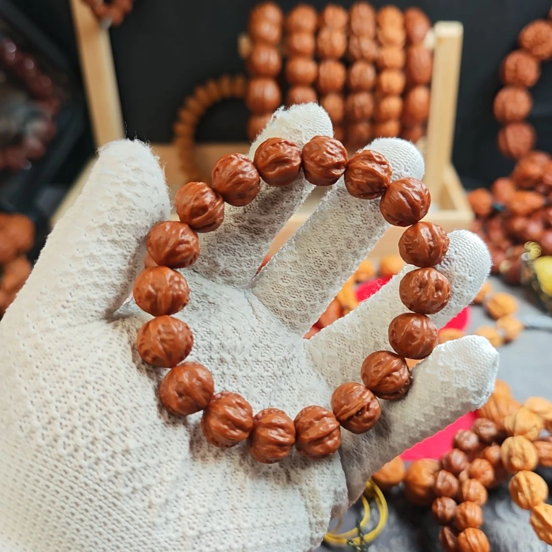 手串文玩核桃赤龙手串楸子核桃手串