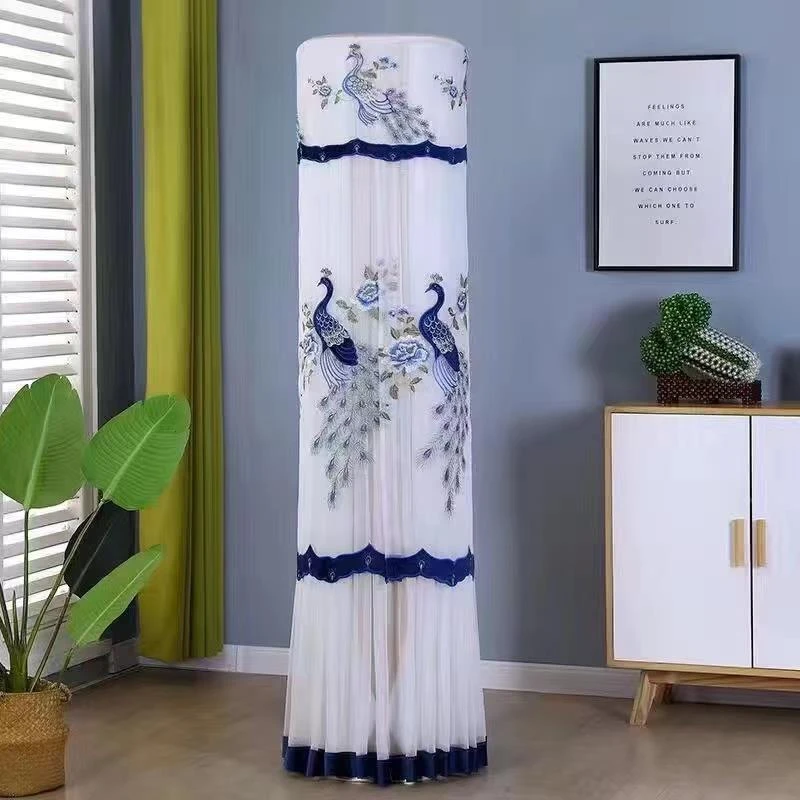 空调罩套柜机圆形圆柱格力客厅美的海尔柜式奥克斯立式空调防尘罩