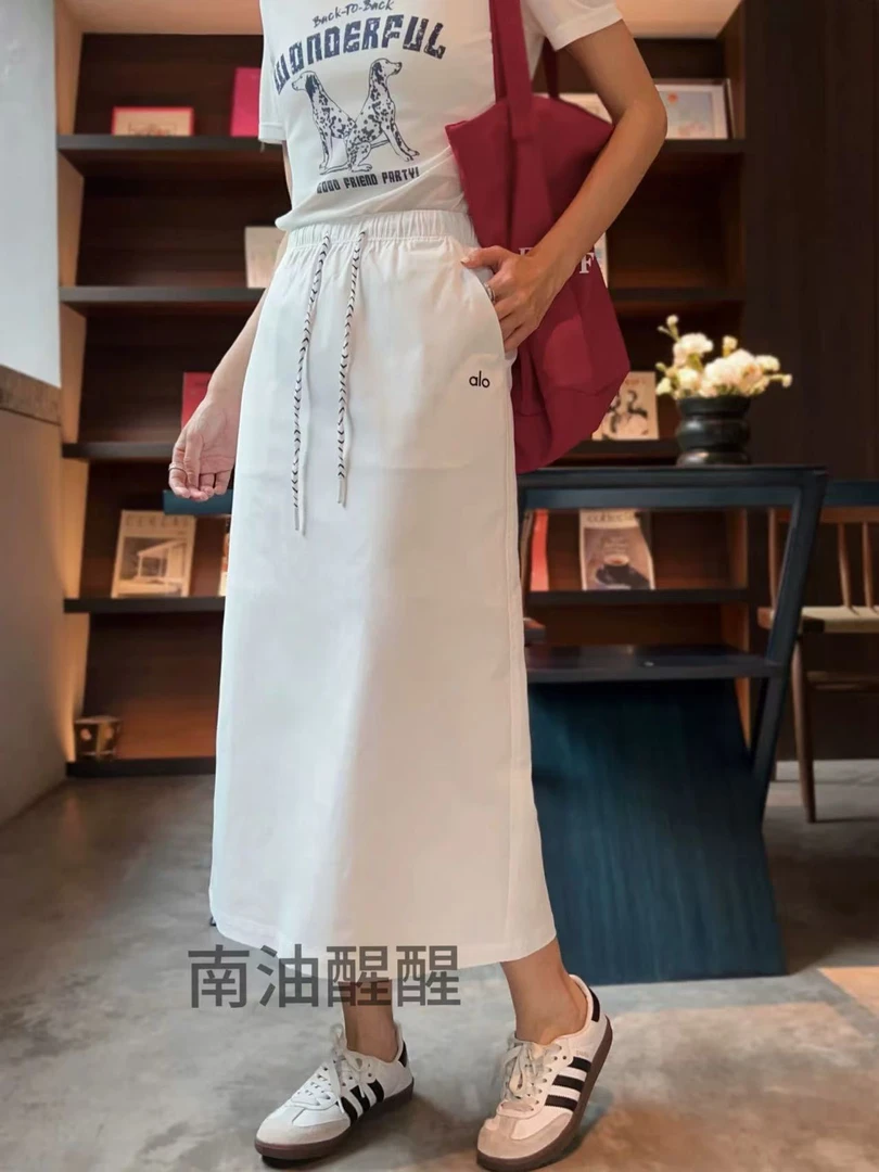 CC07522精致撞色编织腰带工装裙