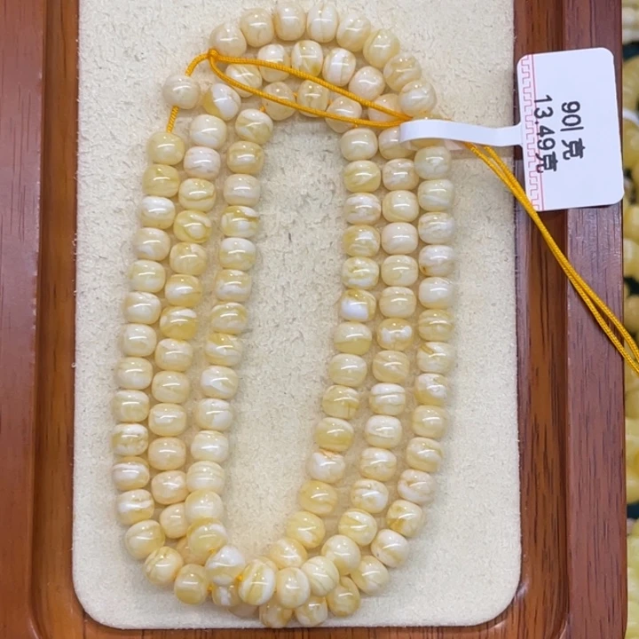 用***2琥珀未镶嵌手链蜜蜡108