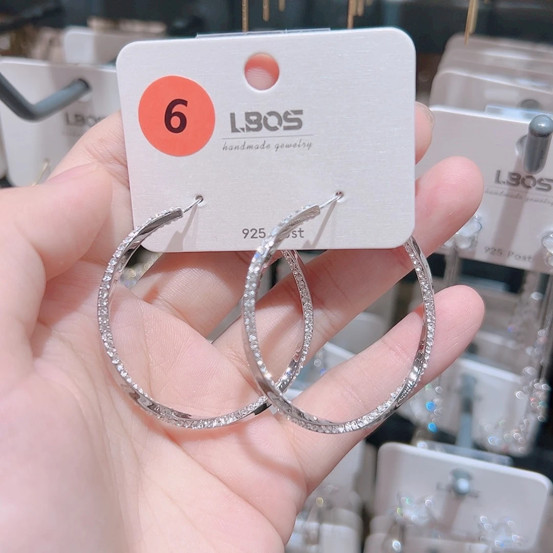 锆石纯铜合金耳环