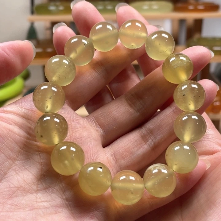 未镶嵌蛇纹石玉手链