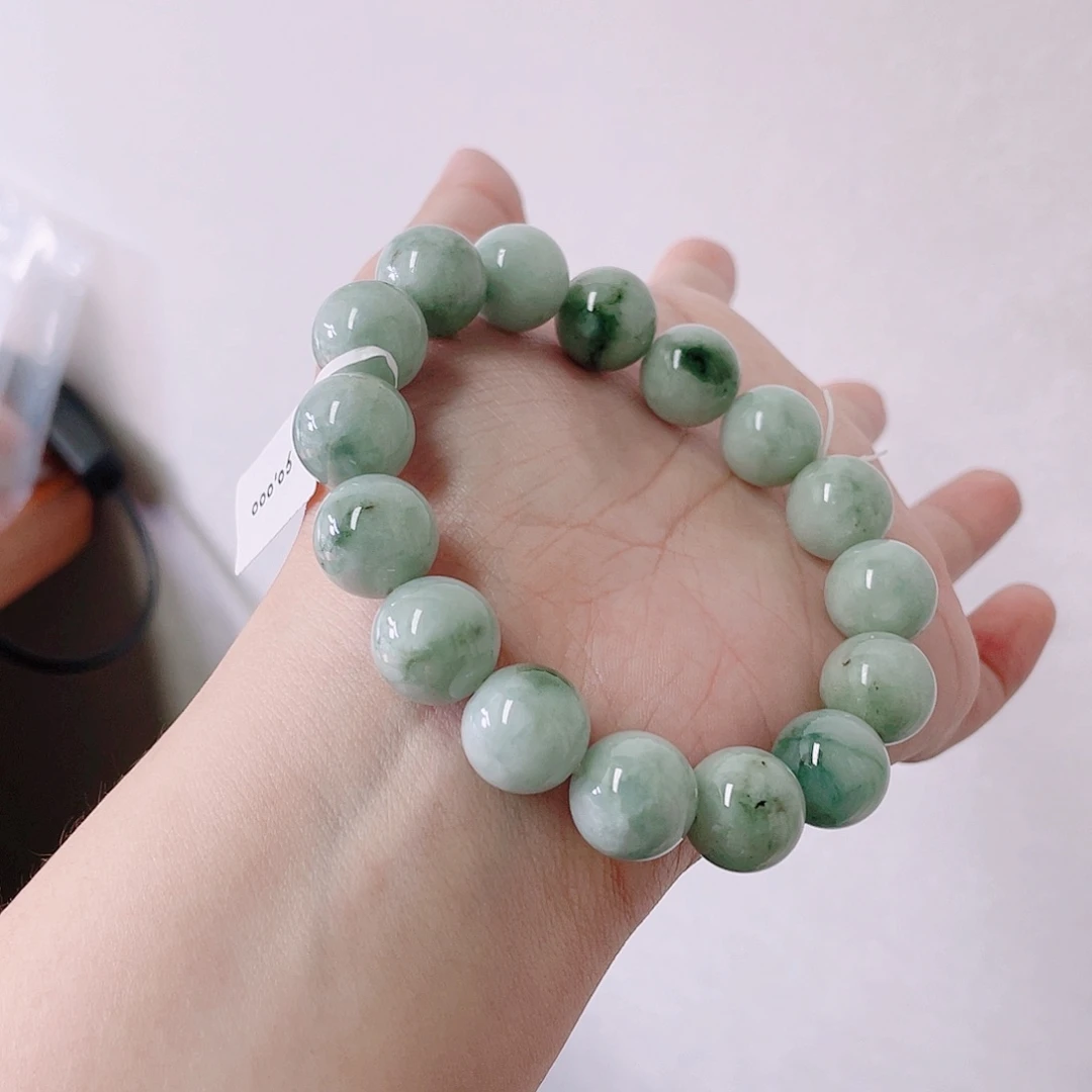 翡翠未镶嵌手链珠串