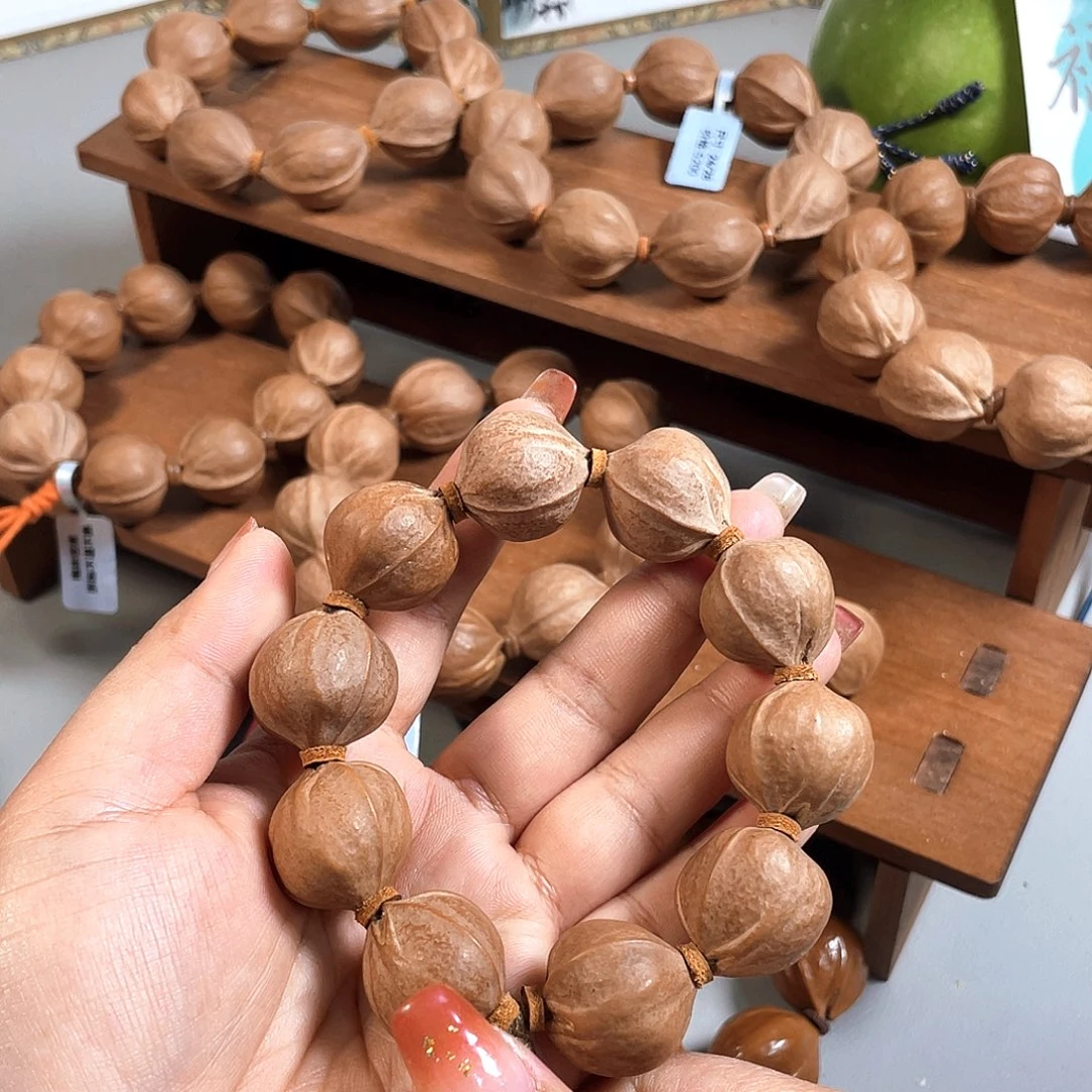 三***墨橄榄核手串/手链21/23梅林铁核