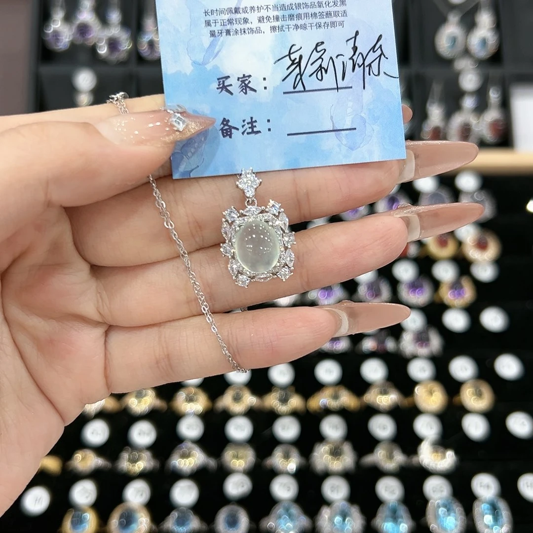 黄晶戒指银S925镶嵌戒指