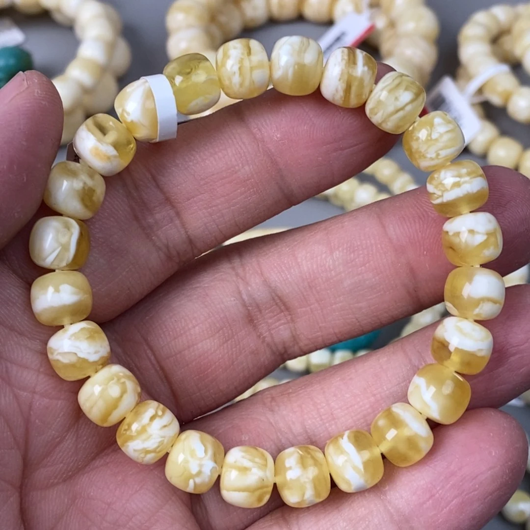 琥珀珠宝奇石未镶嵌9mm