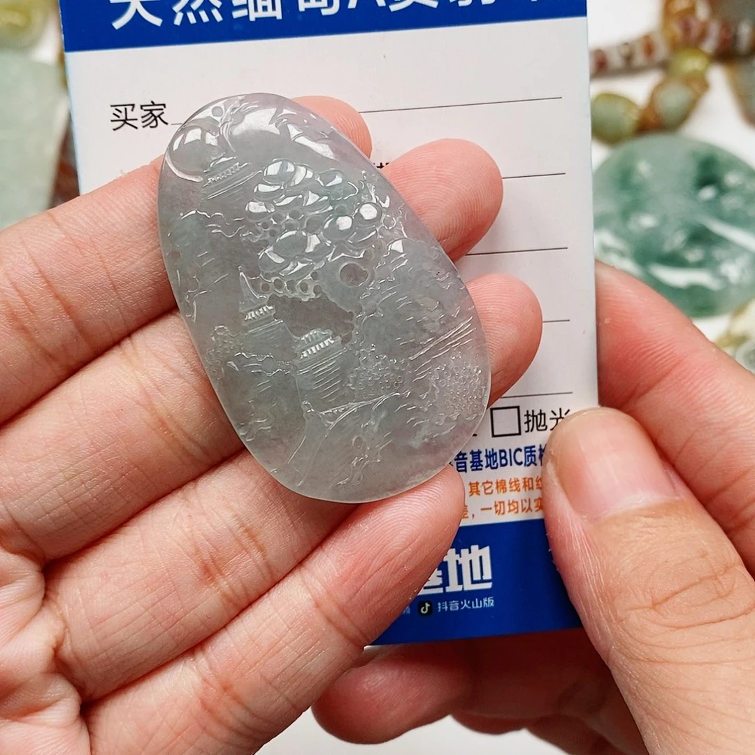 颈饰未镶嵌翡翠山水