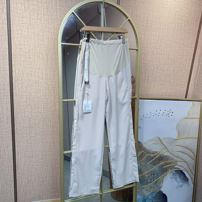 HT35孕妇杏色裤子M90-120L130XL140