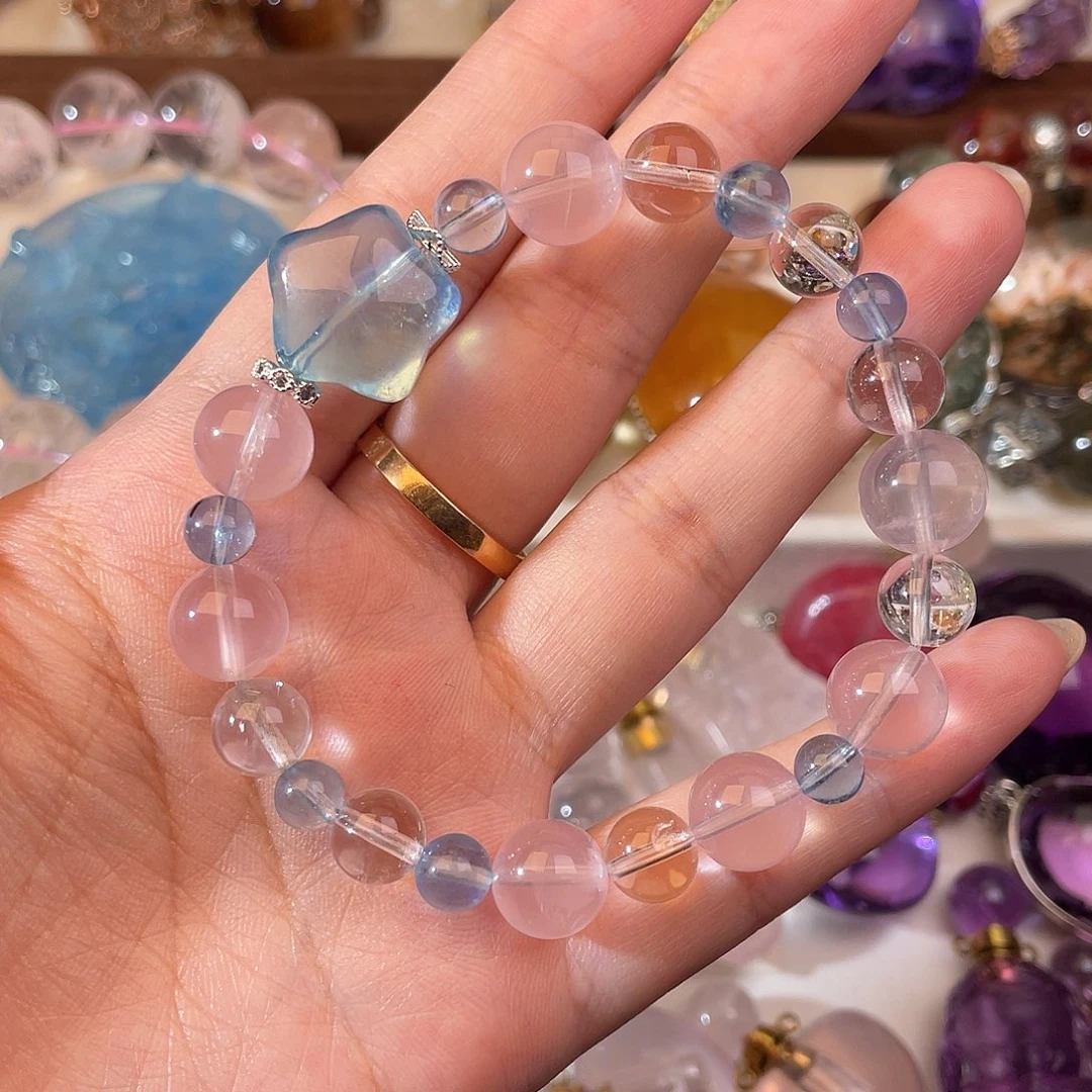 水晶手链未镶嵌昱*天然水晶吊坠494