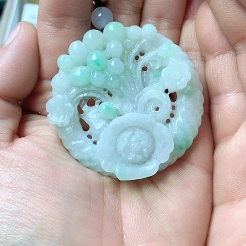 翡翠颈饰未镶嵌天然缅甸翡翠a货