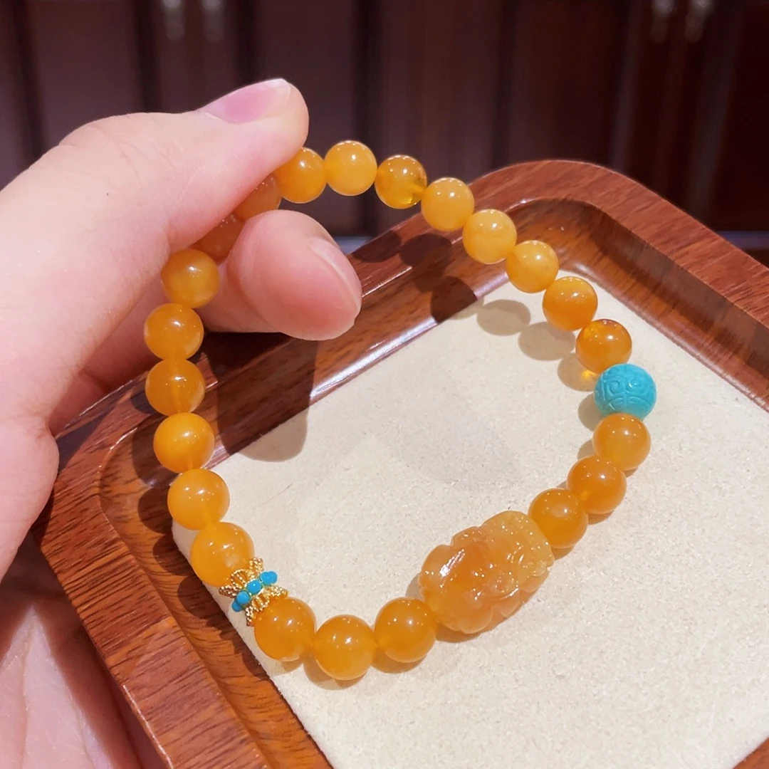 蜜蜡手链未镶嵌手串