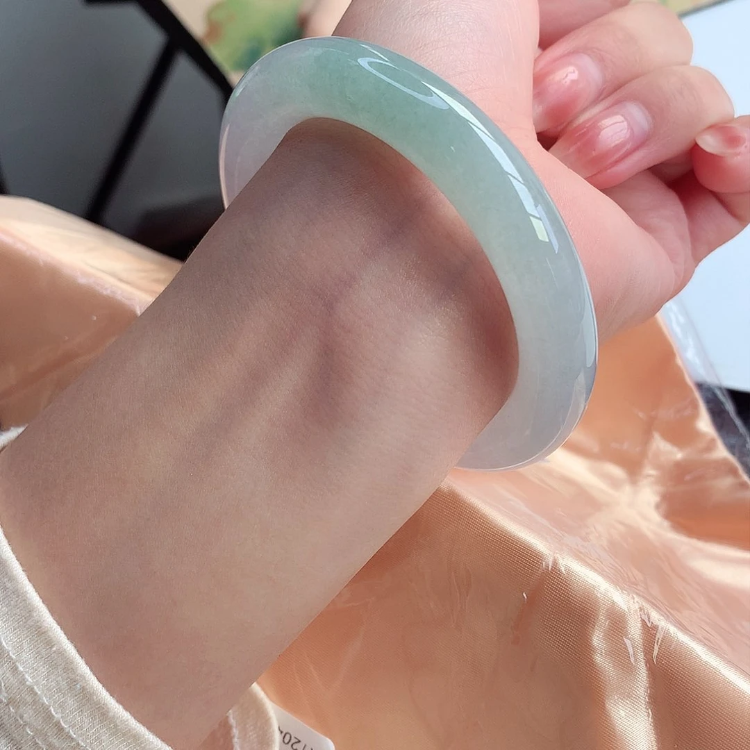 翡翠手镯未镶嵌天然A货翡翠54/55