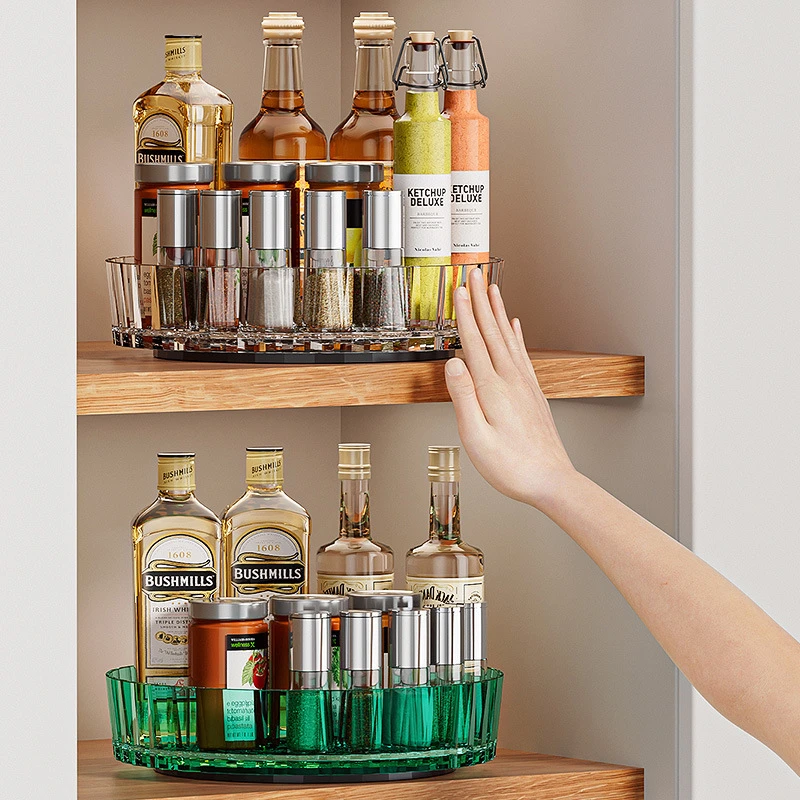 加工厨房置物架旋转调料置物架佐料调味瓶调料架桌面收纳架厨具