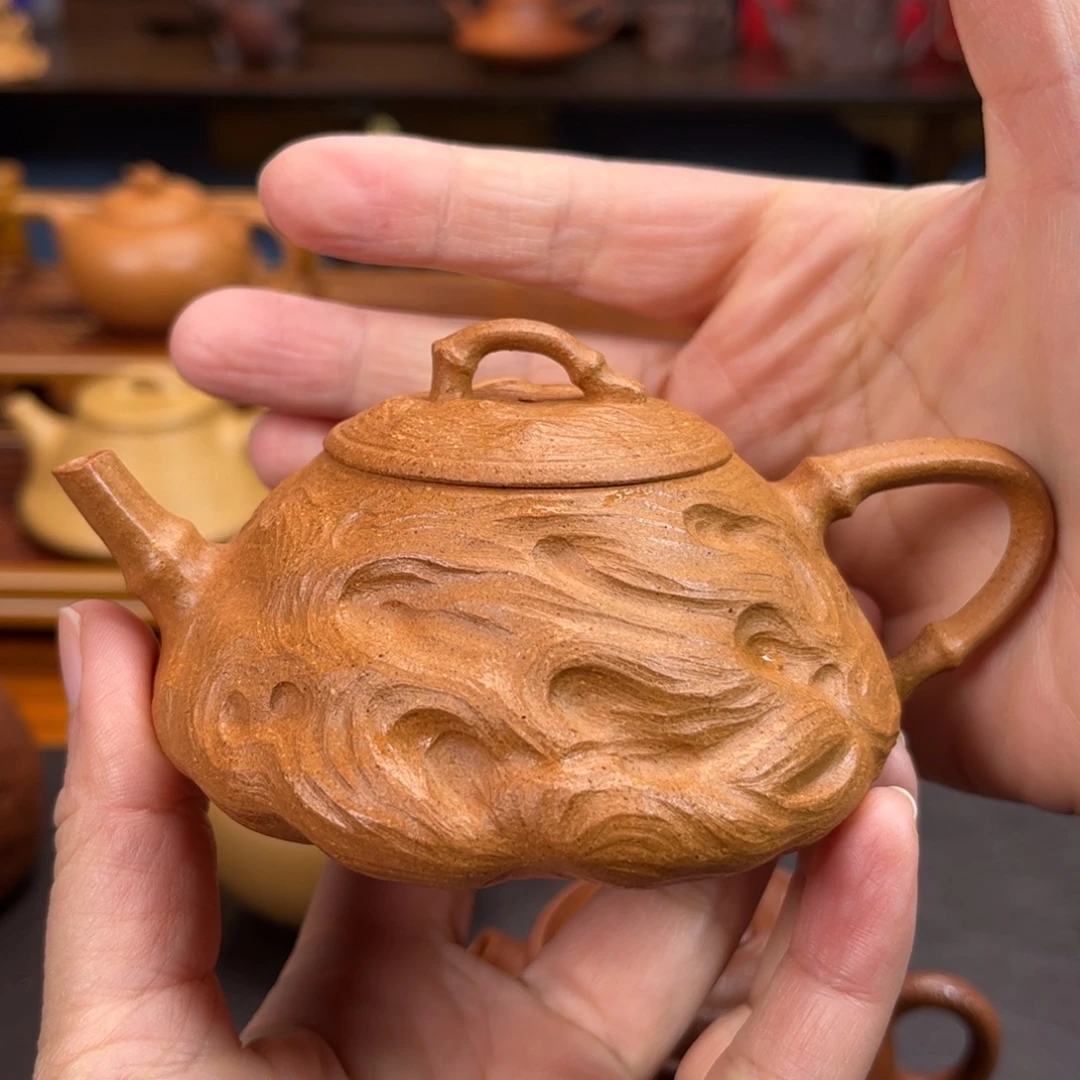 翻***皮紫砂茶壶宜兴紫砂壶半手工制作