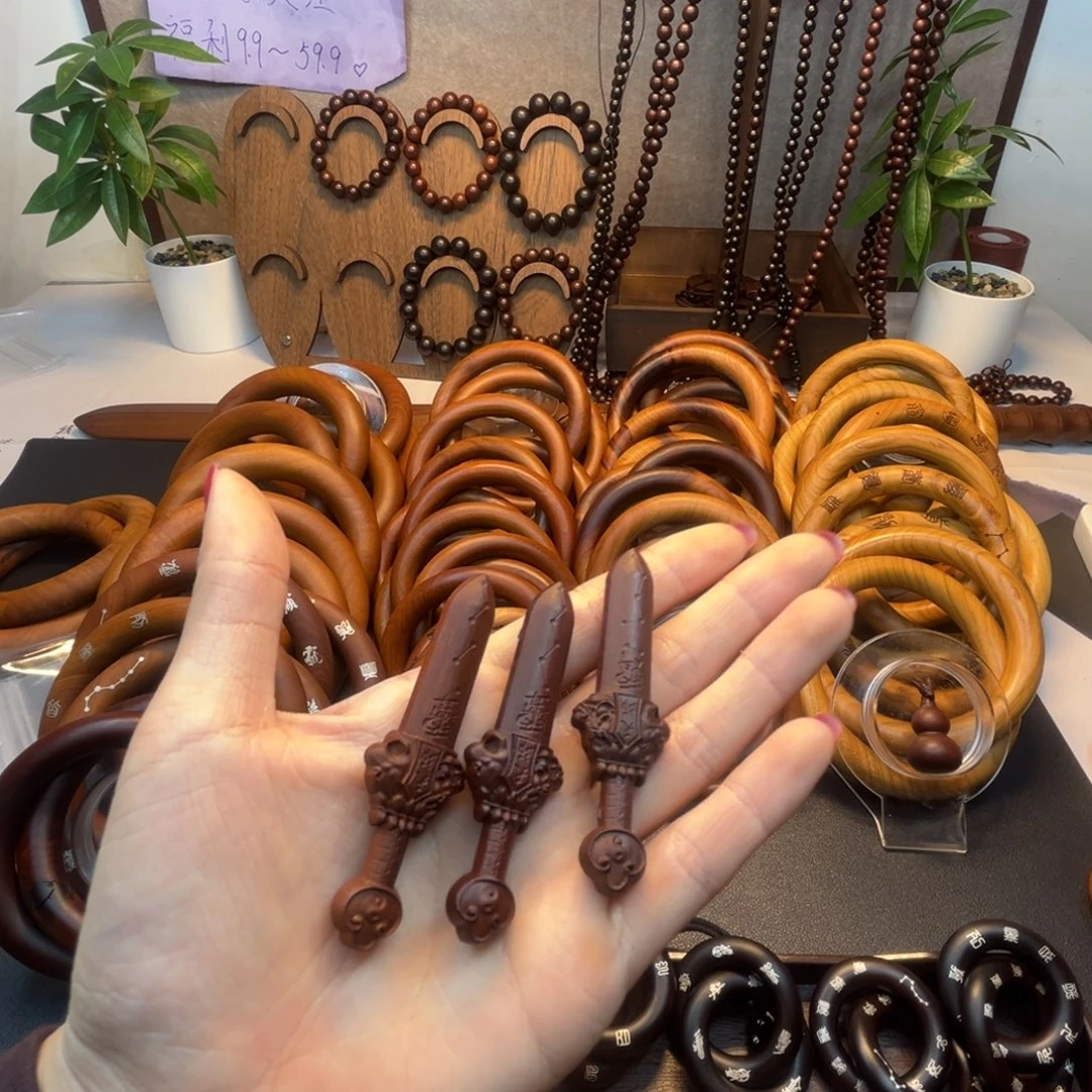 木枣木老料7㎝小天师剑