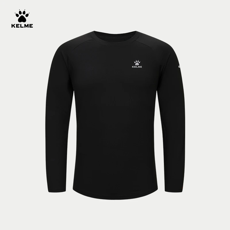 KELME卡尔美户外运动长袖T恤圆领吸湿速干透气舒适套头上衣