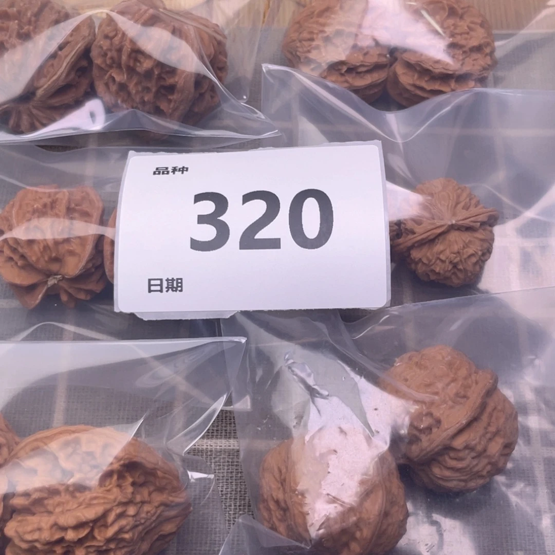 把件文玩核桃320号6对带练手红方印