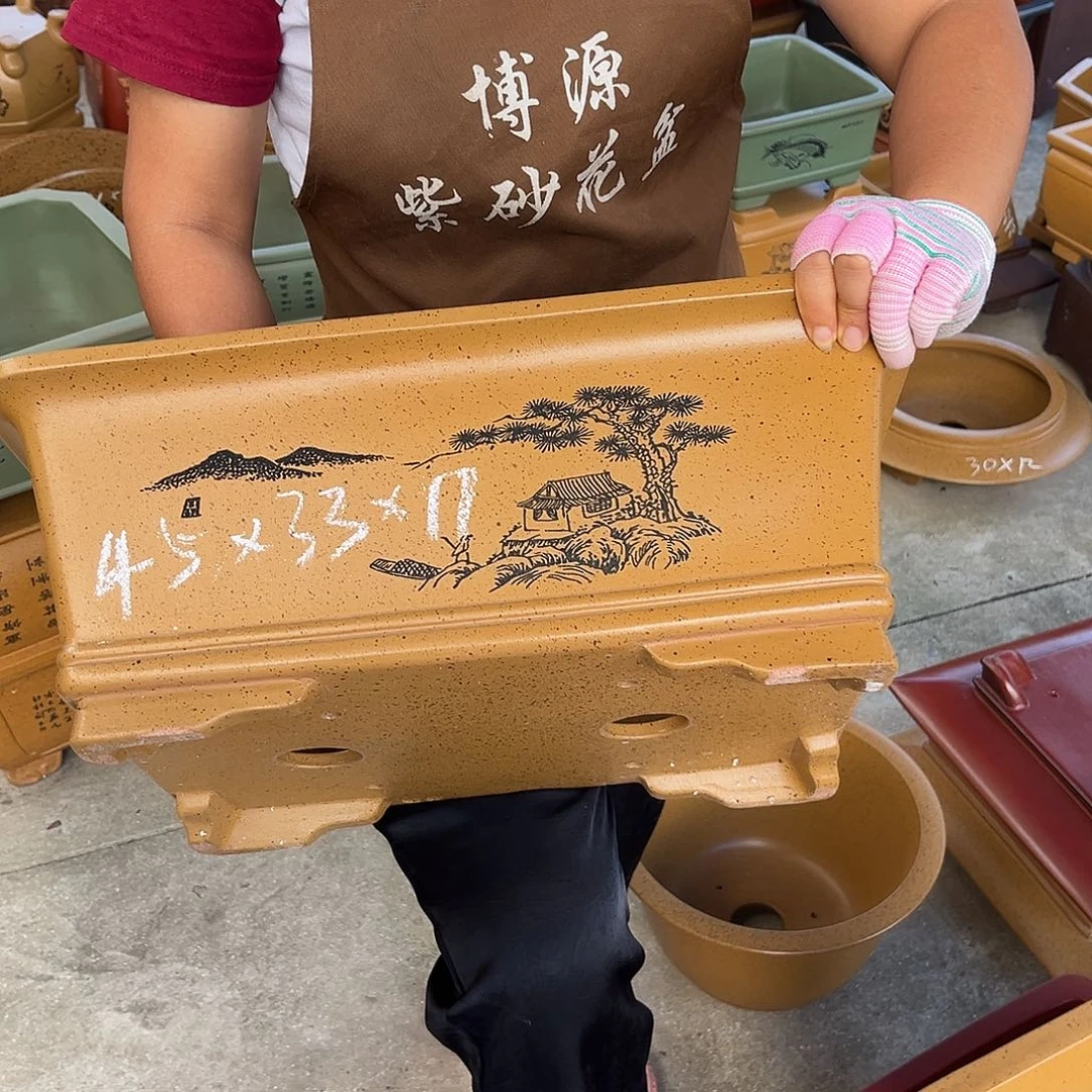 紫砂花盆盆景艺术