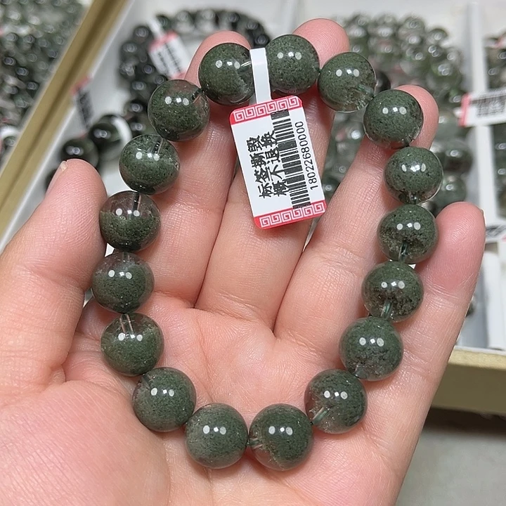 未镶嵌手串水晶绿幽灵手串