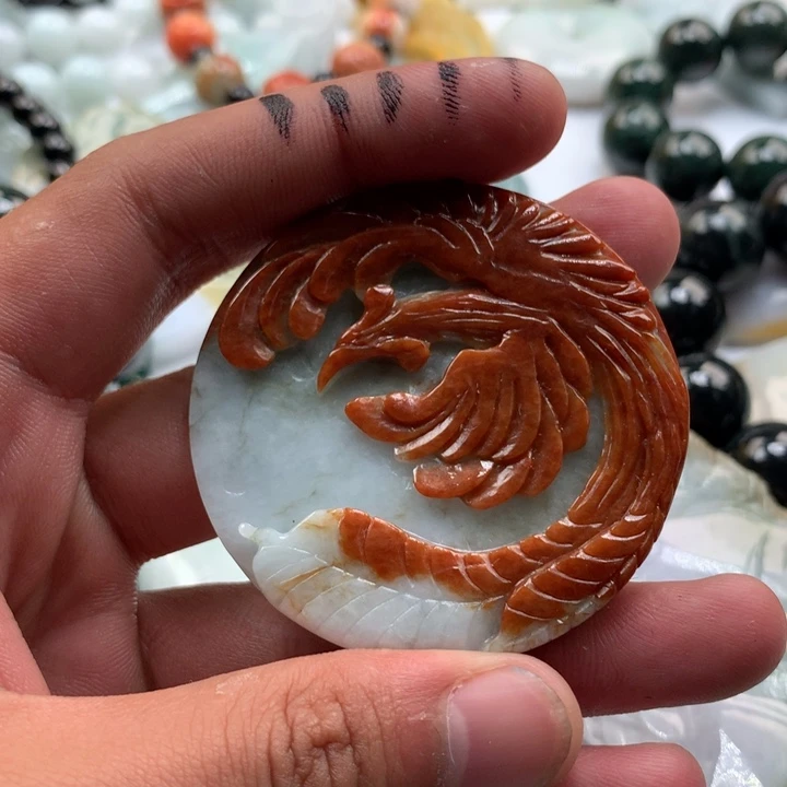 翡翠未镶嵌颈饰保真天然a货翡翠