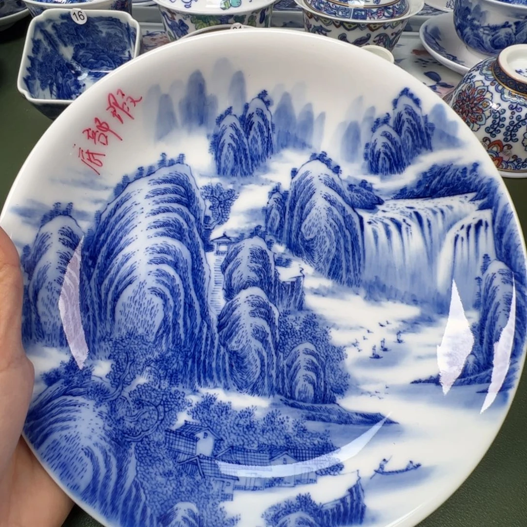 陶瓷景德镇纯手工纯手绘茶具木木9