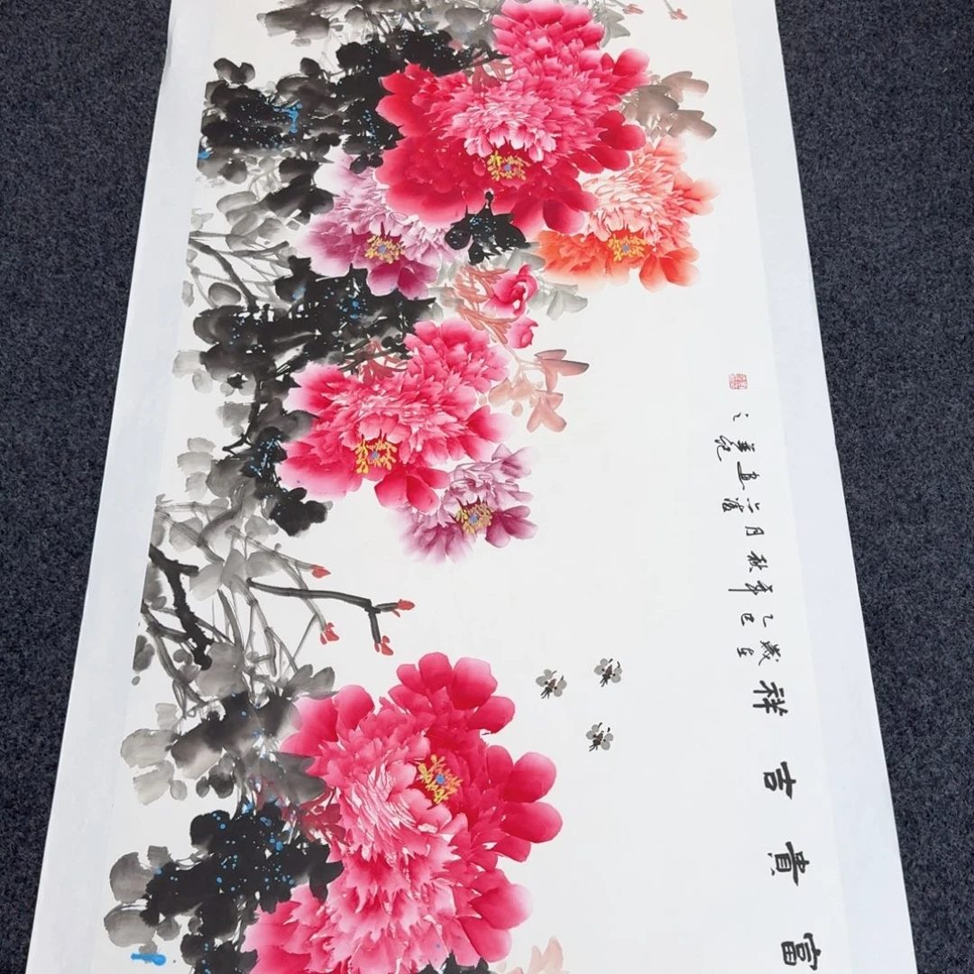 国画国画作品山水花鸟纯手绘