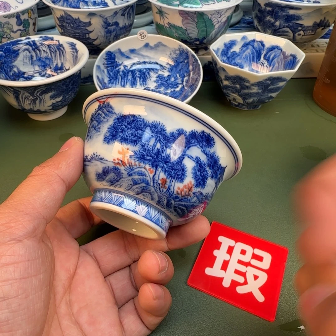 纯手工纯手绘茶具石头1