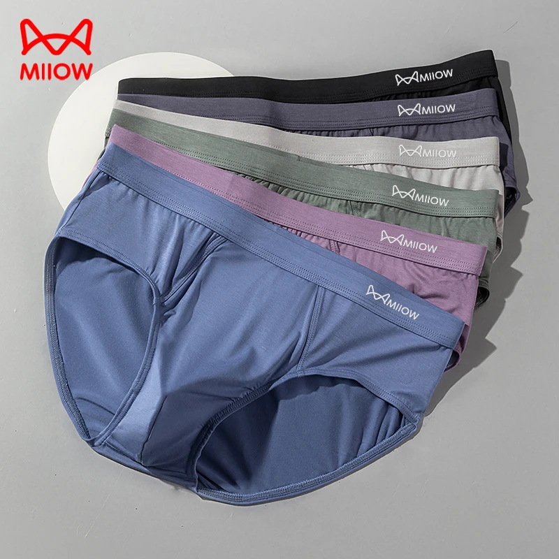 猫人男士内裤男生冰丝凉感抗菌男式短裤青年三角裤衩男款柔软底裤