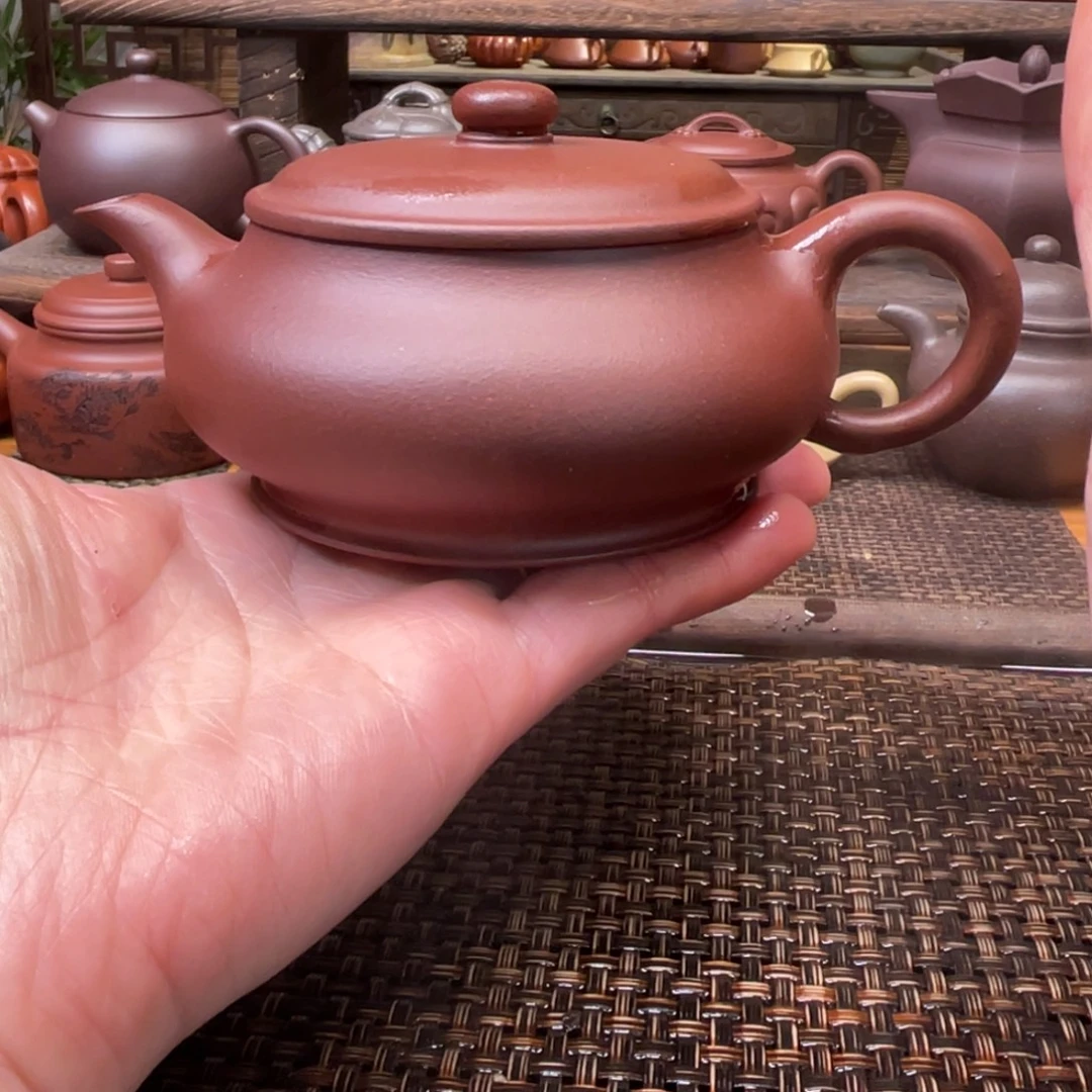 紫砂茶壶宜兴原矿紫砂手工制200