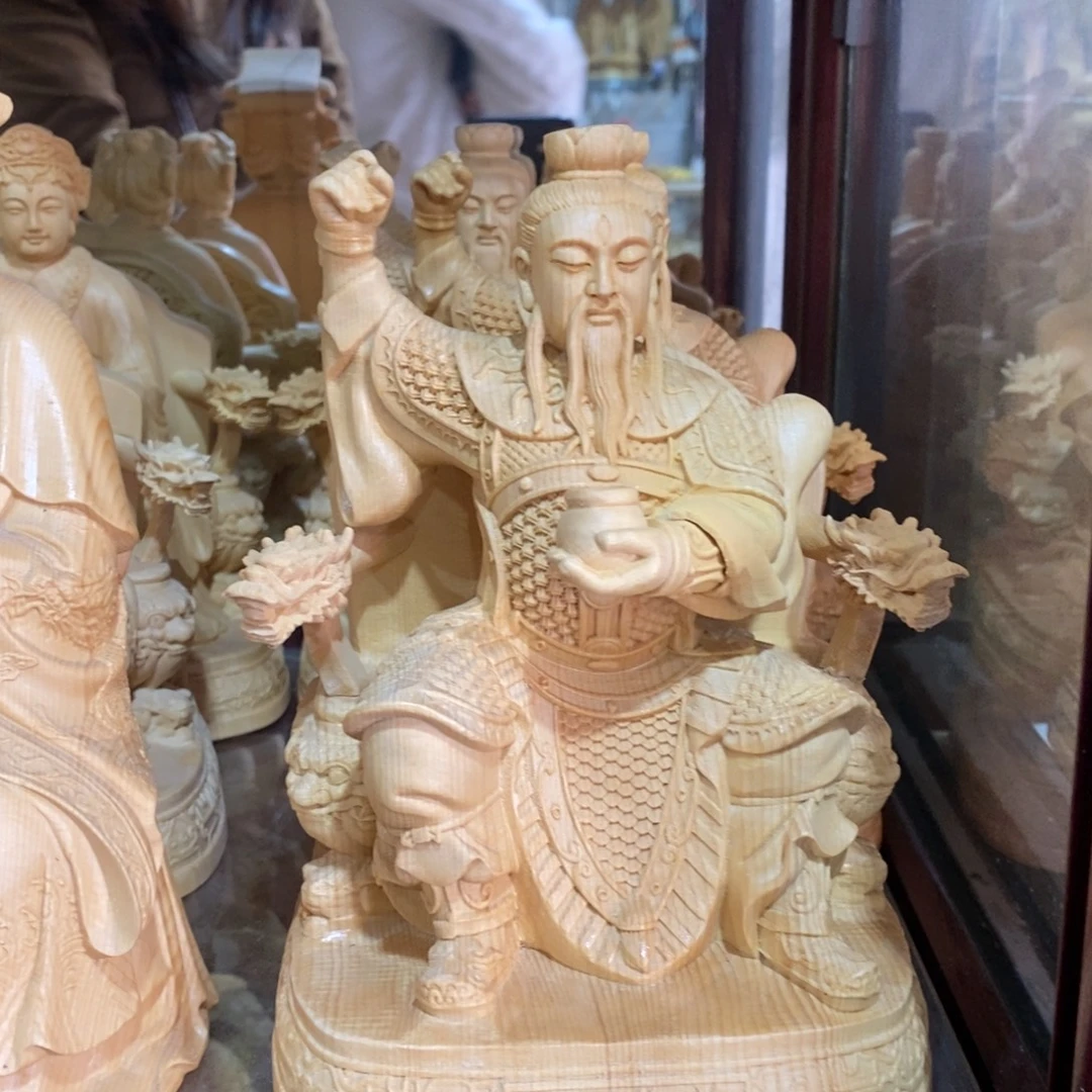 木桧木普化天尊高18厘米精品