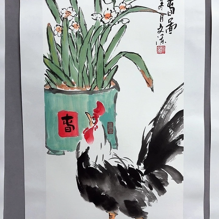 国画亲笔手绘放心去藏