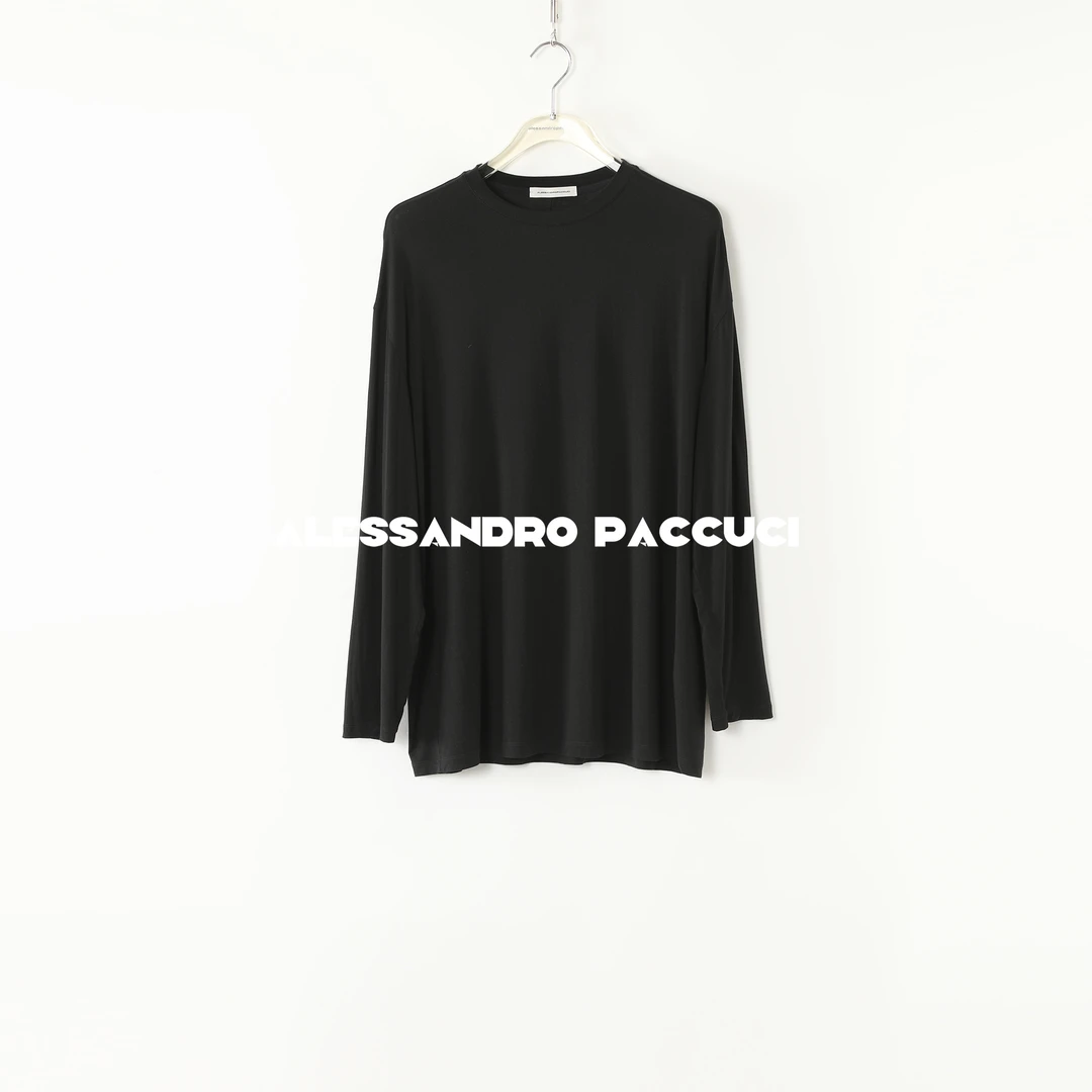 AP洛哥51028TT【蚕丝面膜T】星灰眠 莫代尔+桑蚕丝圆领百搭长袖T恤