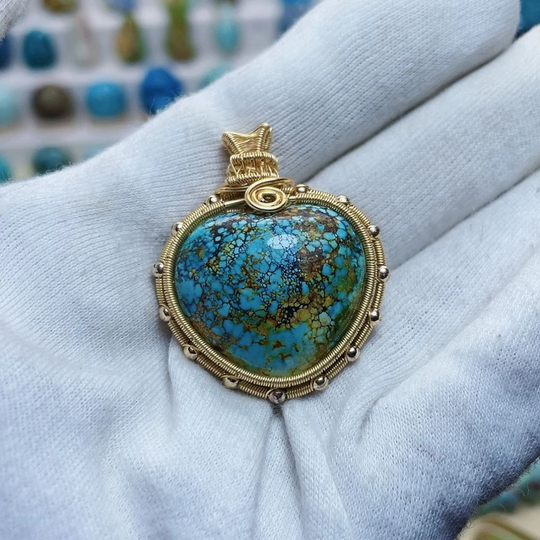 绿松石珠宝奇石未镶嵌喵**宝