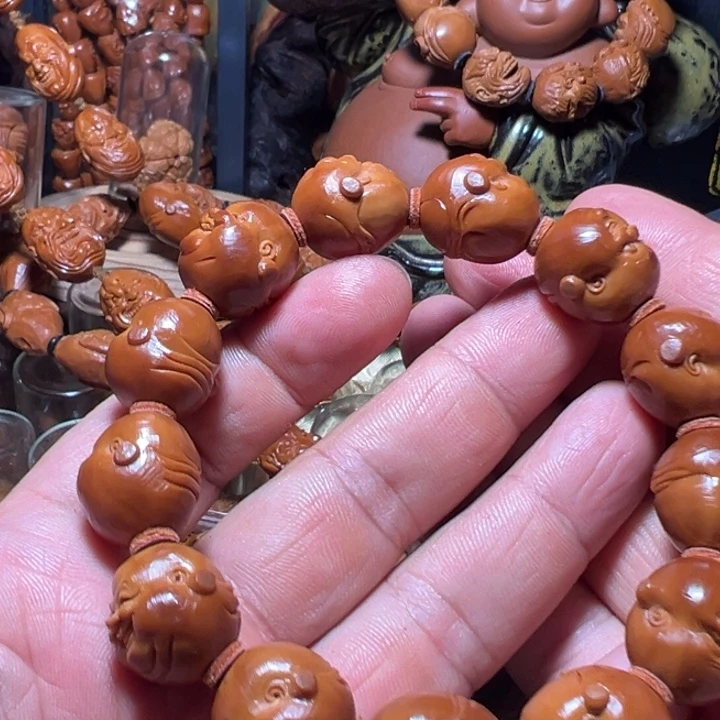 橄榄核手串/手链冰**蜊1.78笑佛百态